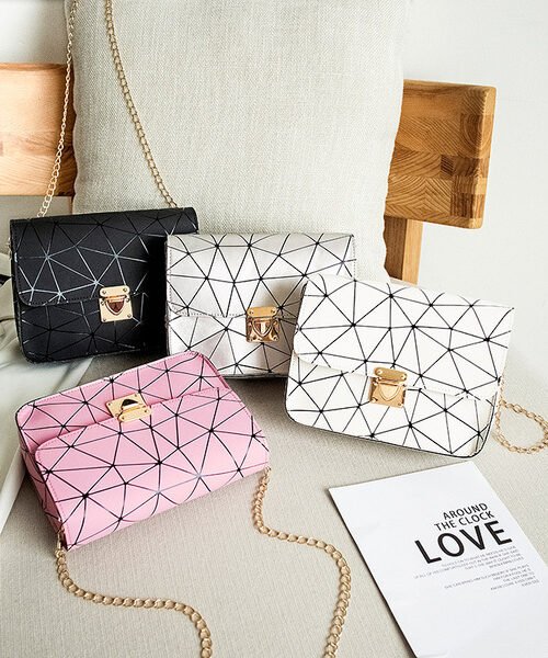 Korean Style Rhombus Plaid Women's Bag