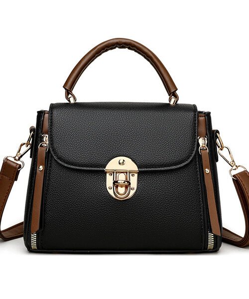 High-end Leather Bags With Cross-border Lock
