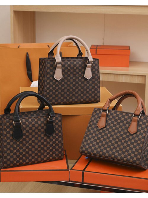 Vintage Print Handbag for Women