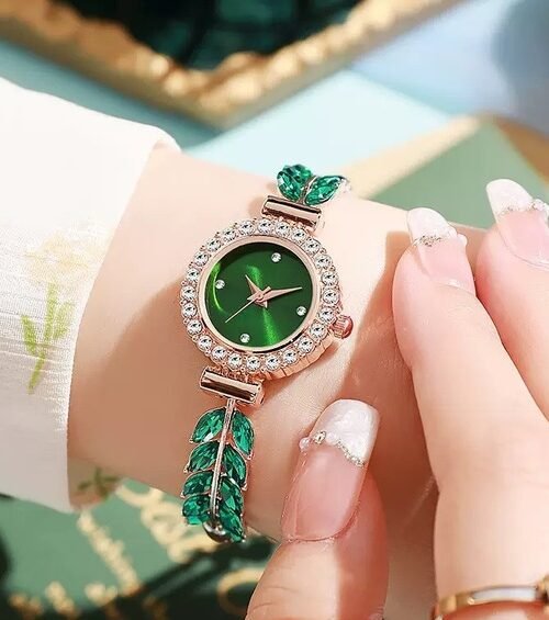 Adjustable Korean Leaf Stone Watch
