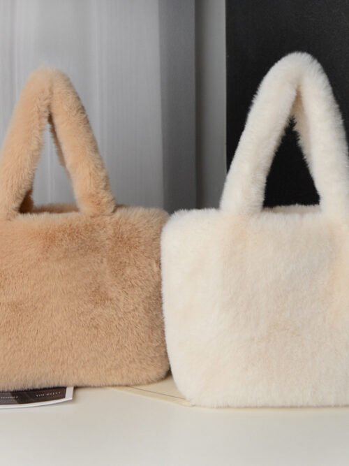 Cozy Portable Plush Tote Bag
