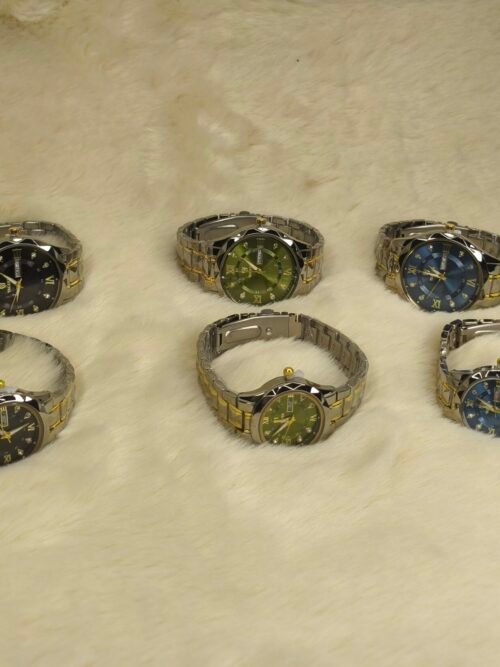 Elegant Couple Watch with Double Date Display